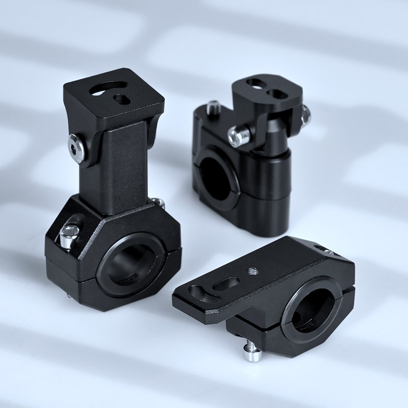 摩托车射灯万向支架保o险杠护杠管夹扩展安装led大灯辅助加装支架