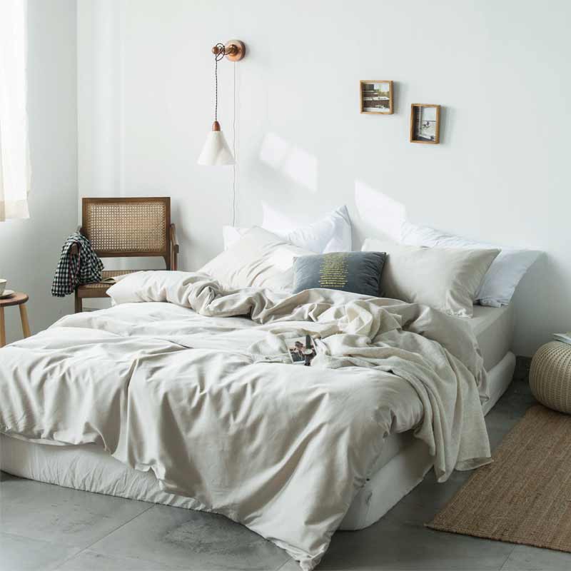 60支长绒棉单件被套 简约纯色细腻丝滑被套枕套单品 X素色全棉被