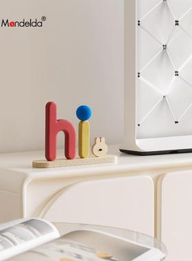 满得达奶油风家居入户玄关电视柜桌面装饰品前台摆件开业礼物新居