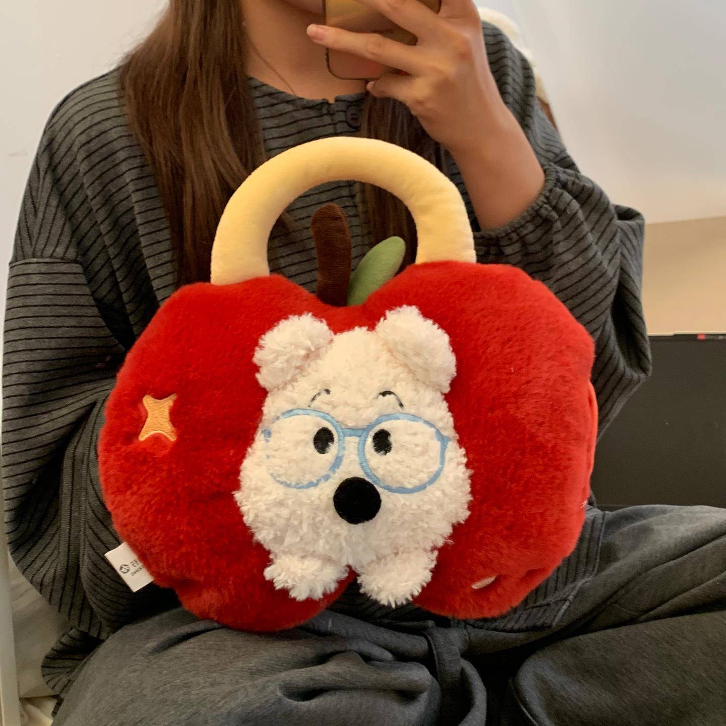 热水袋充电款可爱小狗暖水袋女生冬天敷肚子暖被窝暖脚暖手宝防爆