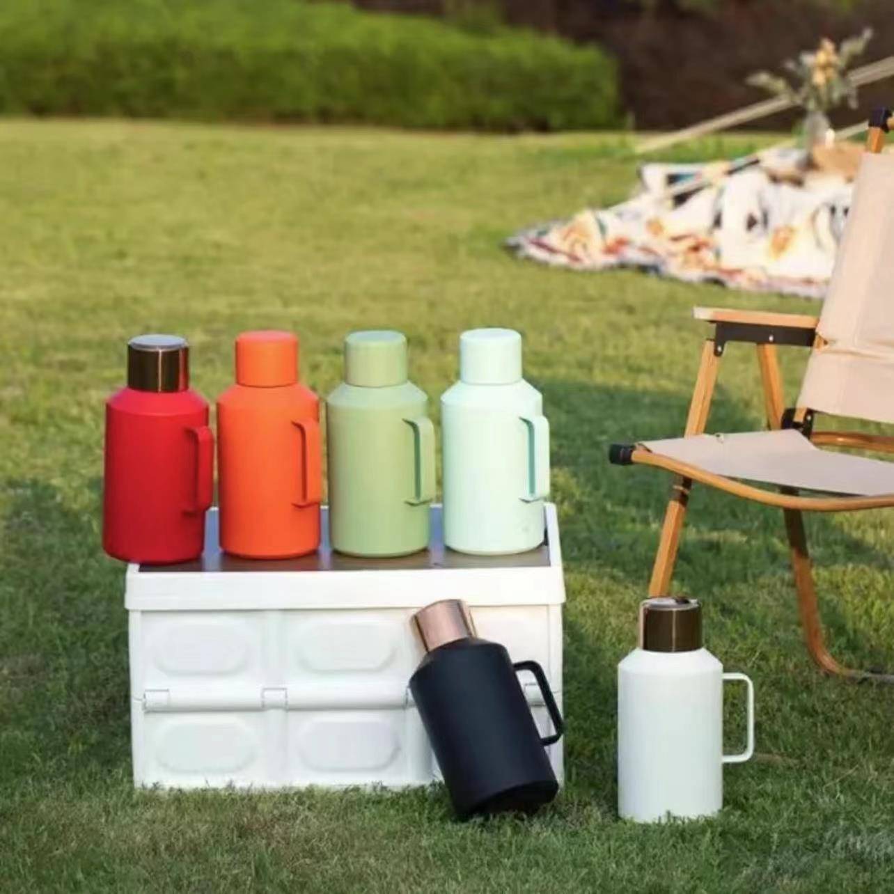 茗元素小钢砲焖茶壶随身旅行户外露营316不锈钢家用开 水保温壶