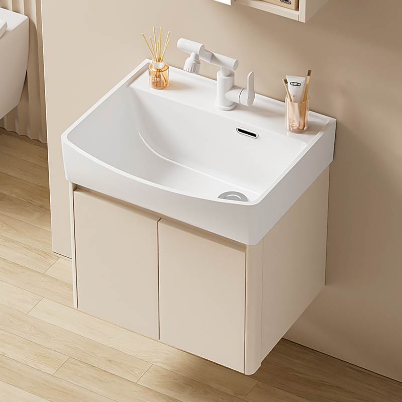 蜂窝铝小户型浴室柜洗脸盆柜组合卫生间陶瓷一体加深洗手盆洗漱台