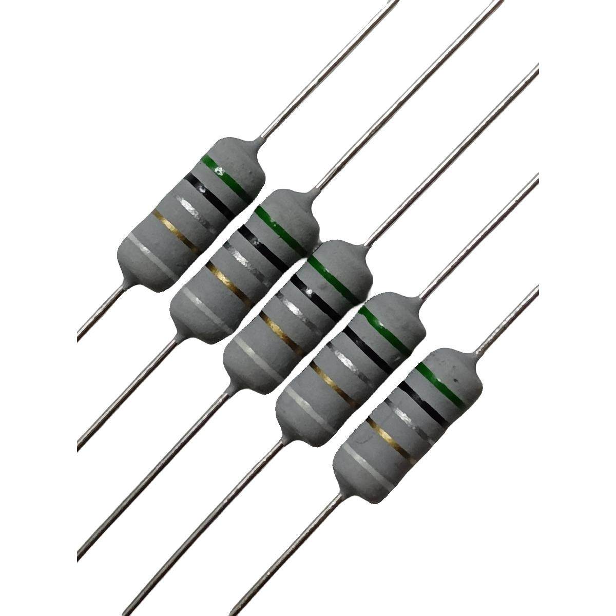 1W 2WS绕线保险电阻充电器电磁炉电视茶吧机电源维修易坏电阻包铜