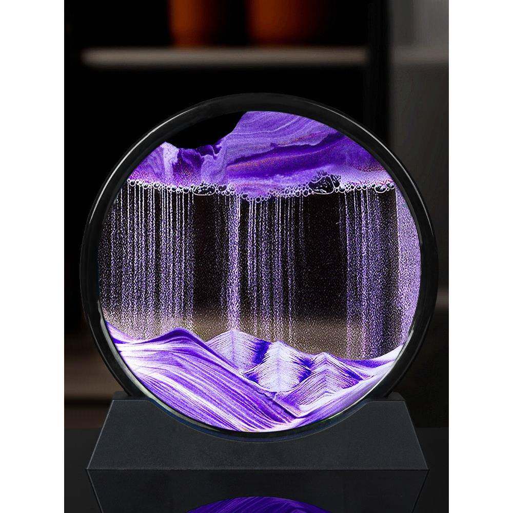 流沙画摆件创意艺术沙漏客厅酒柜电视柜装饰品送女生同学生日礼物