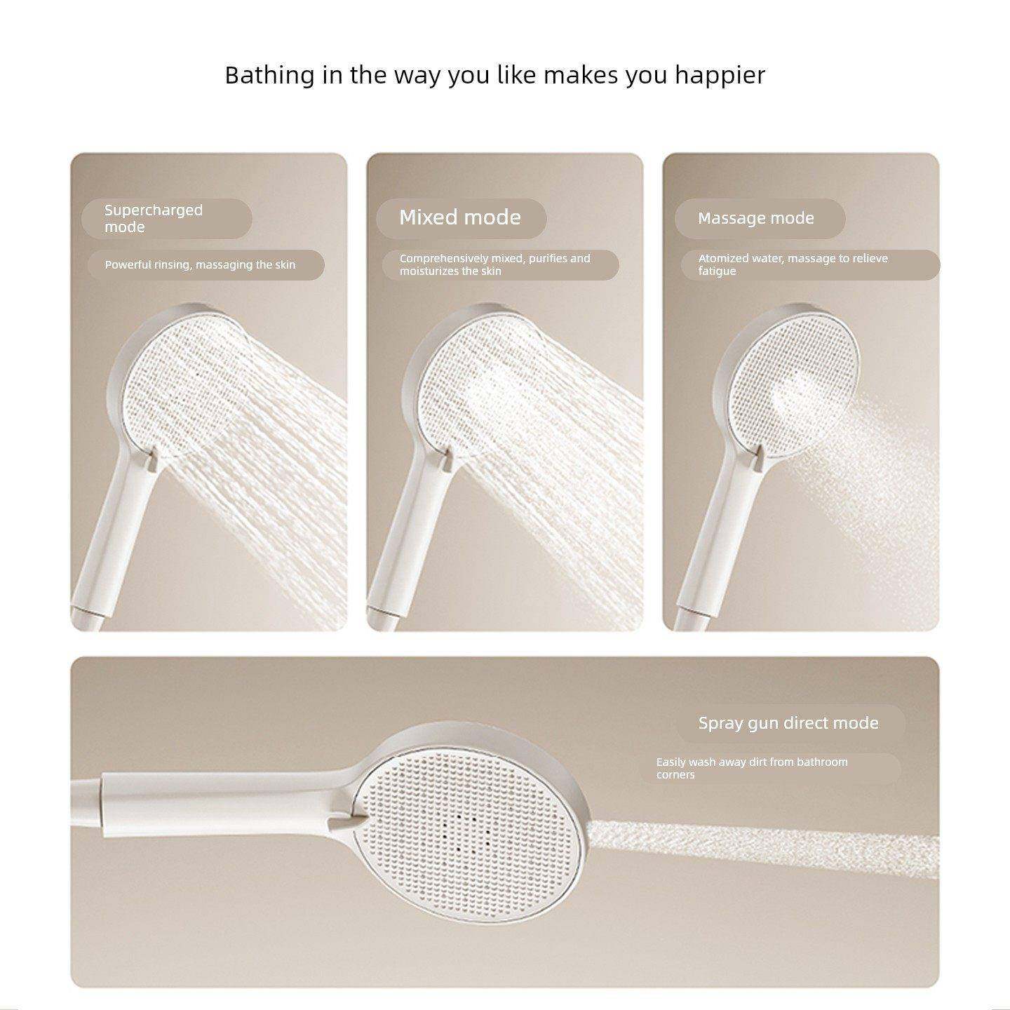 SAYM上浴淋浴花洒无顶喷简易全铜分体式酒店工程增压二功能家用