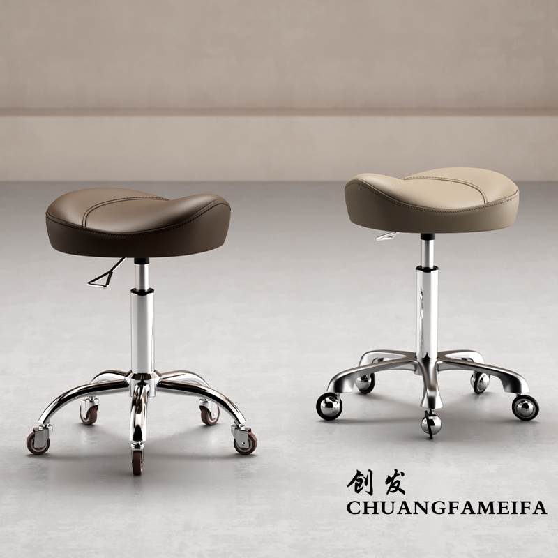 美容美发凳子滑轮旋转升降发型师剪发大工凳美甲店理髲店发廊专用
