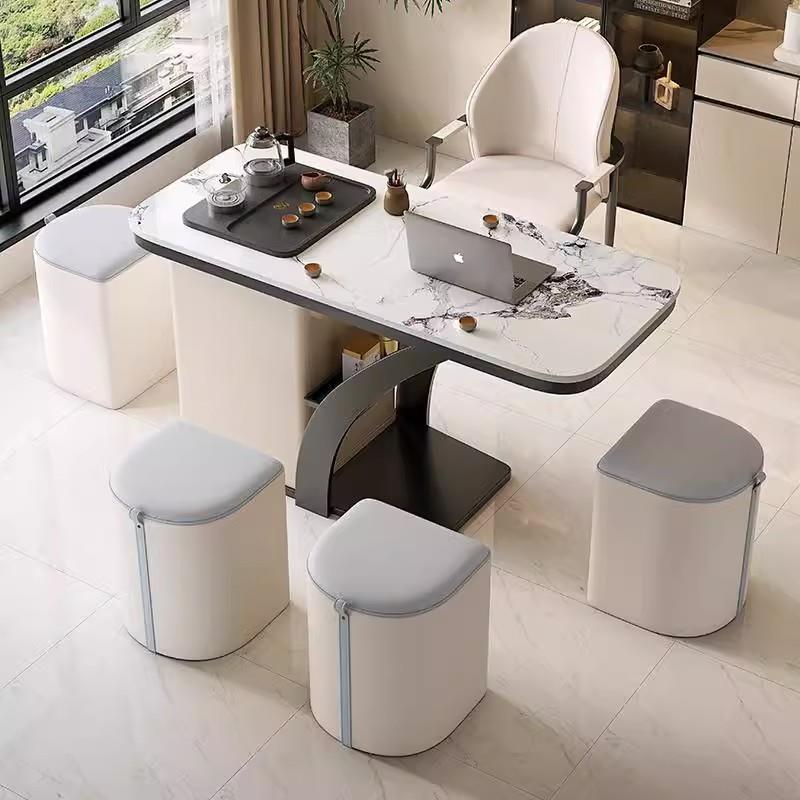 阳台茶桌家用小茶台烧水壶一体嵌入式现代简约小型客厅茶几泡茶台