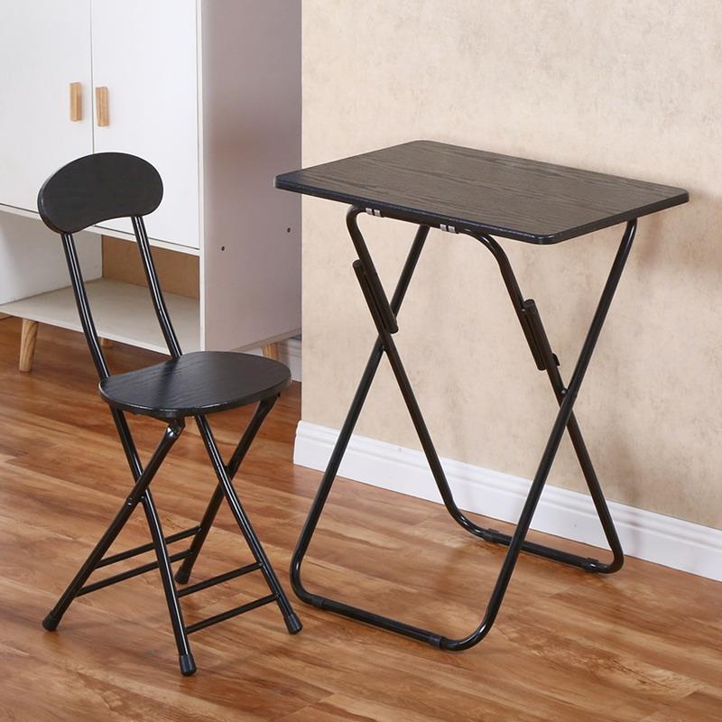 折叠桌椅简易家用小户型餐桌宿舍租房学生写字电脑方桌便携式桌子