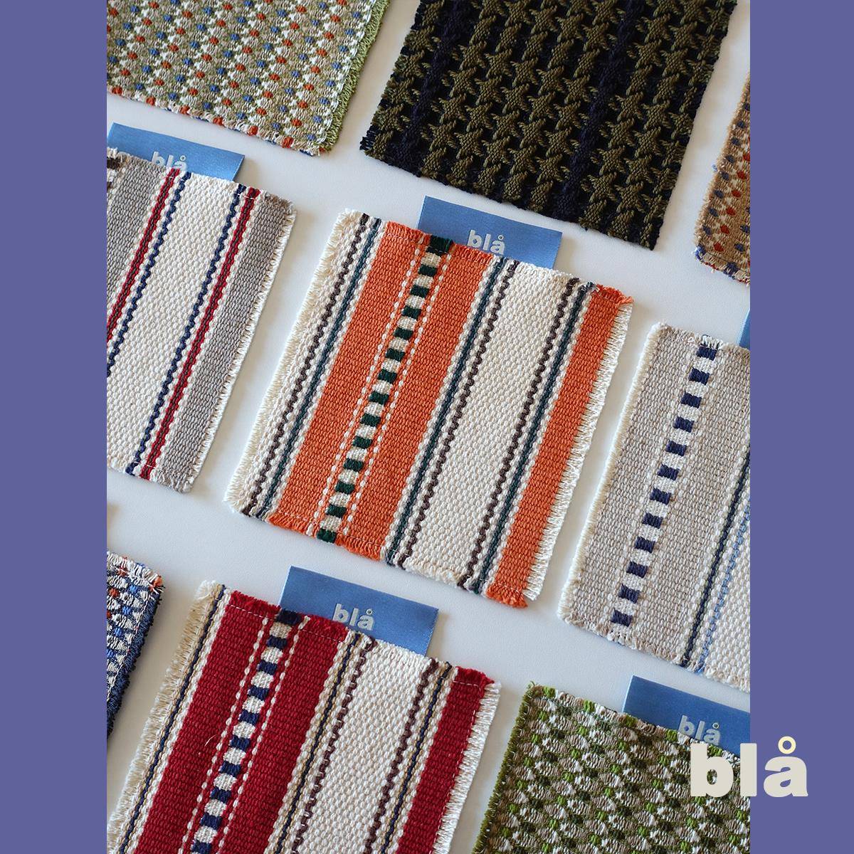 bla｜手工编织粗布几何纹理Recycling原创DIY布艺杯垫