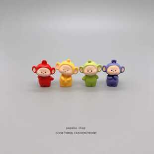 无聊了 工位桌面小摆件 摆几个天天宝宝陪玩可爱治愈情绪解压日式