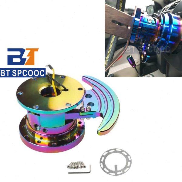 改装方向盘快拆器翻转连接底座金属增高垫赛车改装上翻快拆器通用