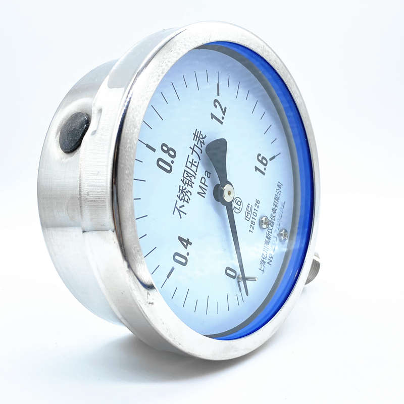 亿川30不锈压力表Y6o0B钢F防4腐防耐锈Y010温BF高蒸汽锅炉压力表