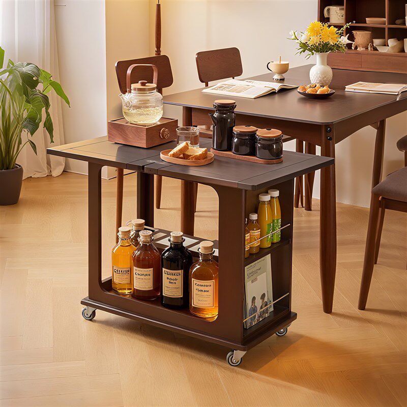 中古小推车移动茶几边几客厅轻奢小茶几移动收纳架小桌沙发储物架