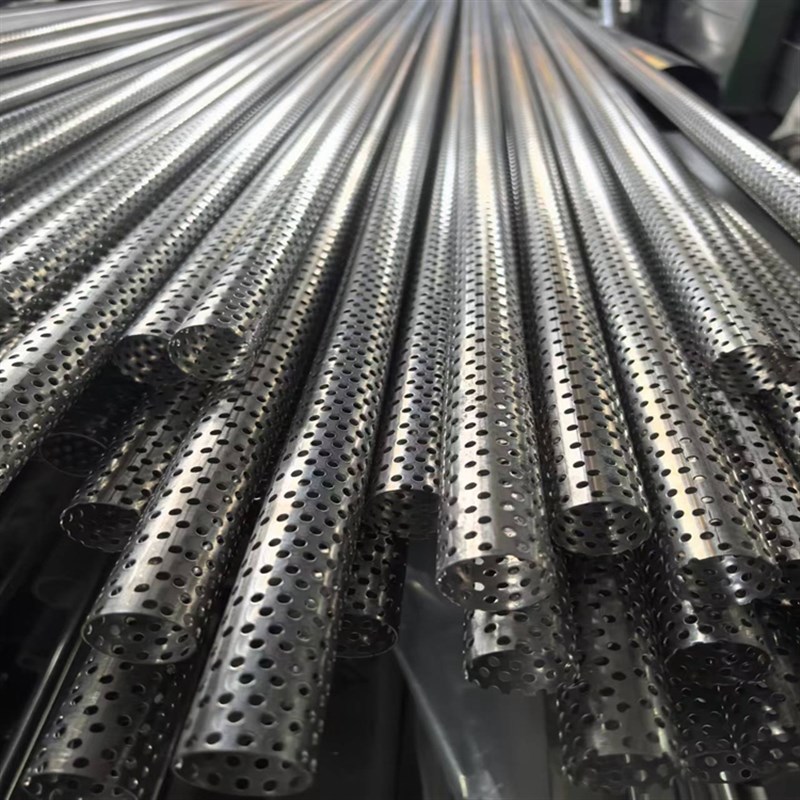 304不锈钢方管带孔激光切割圆管精细冲多孔黑铁镀锌定制加工