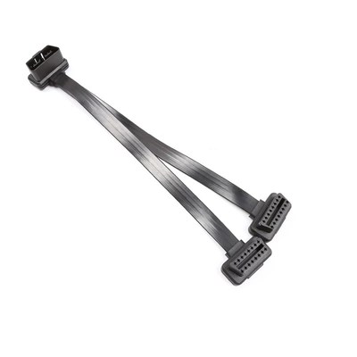 OBD2GPS一分二转接线延长线汽车OBD定位器扩展线16针芯分线器插头