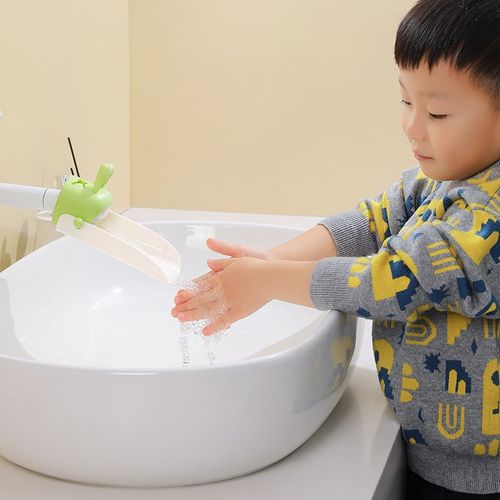卡通小兔水龙头延伸器硅胶延长嘴防溅加长开关导水槽通用万能接头
