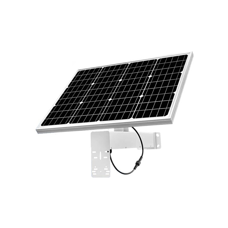 12V太阳能监控供电系统单晶硅光伏板磷酸铁锂储电池户外充电发电