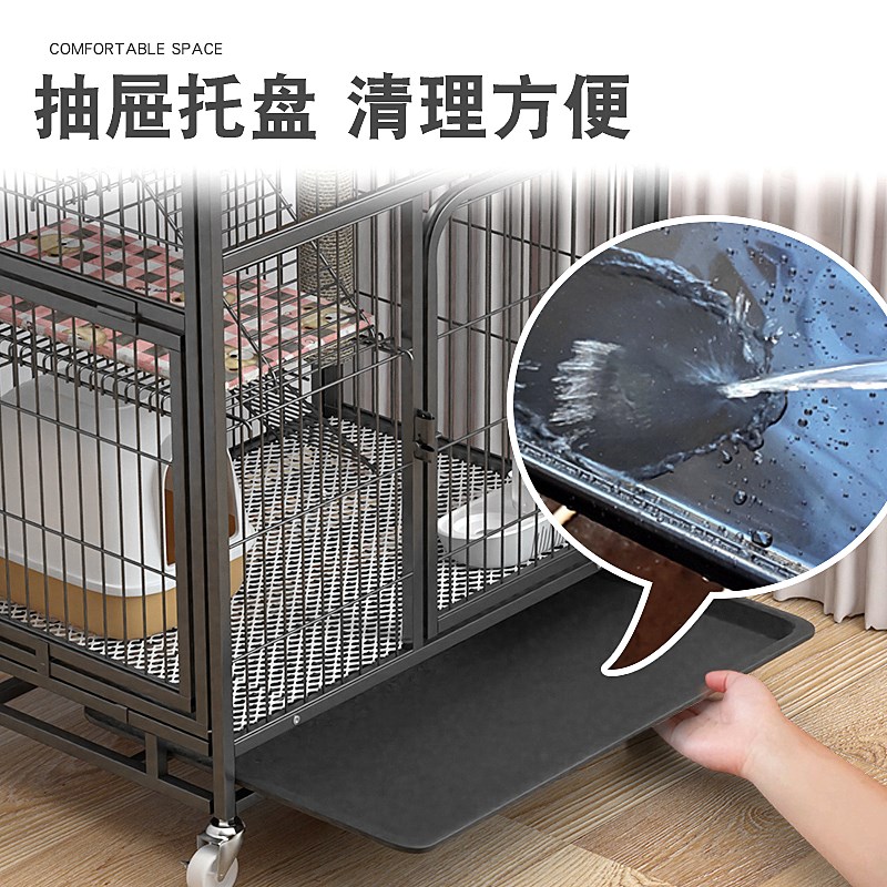 猫笼子猫别墅家用室内超大自由空间猫房子猫咪屋舍猫窝带厕所一体