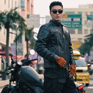 HVA夏季骑行半指手套摩托车机车复古防雨透气男士女防晒专业装备