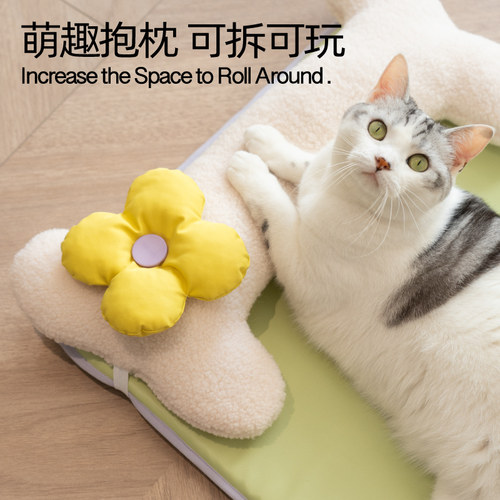 宠物猫垫凉席睡觉用猫咪垫子夏季凉垫地垫夏天冰窝冰垫猫睡垫降温