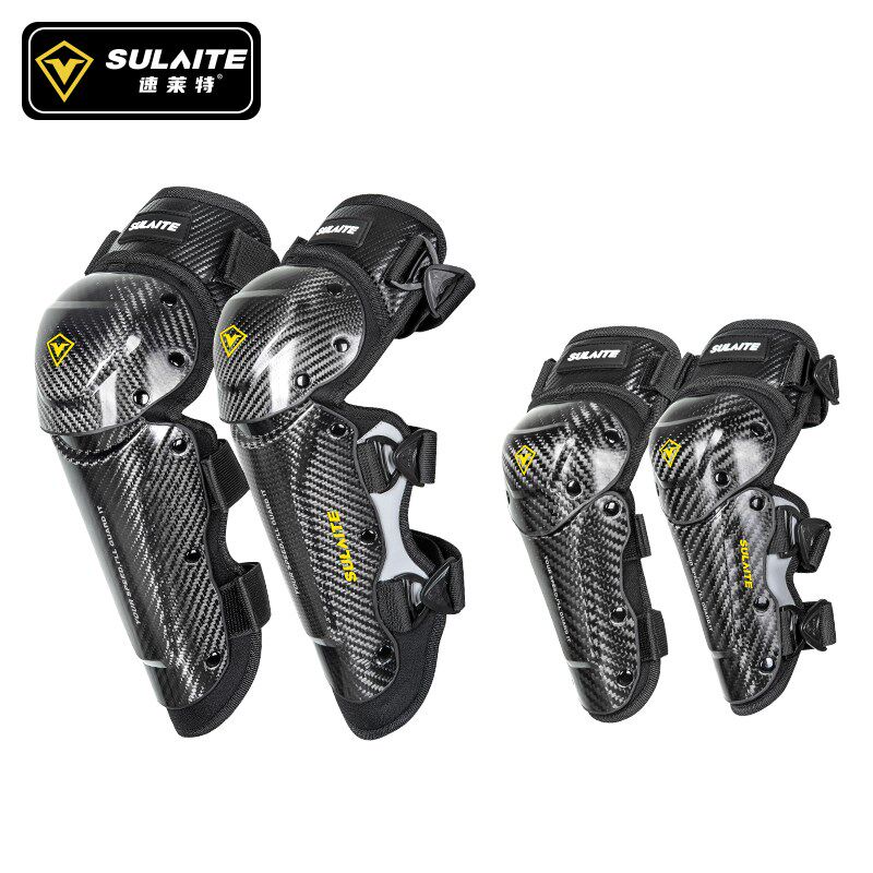 护膝男摩托车骑行装备全套碳纤维防风机车护肘护具四件套夏季防摔