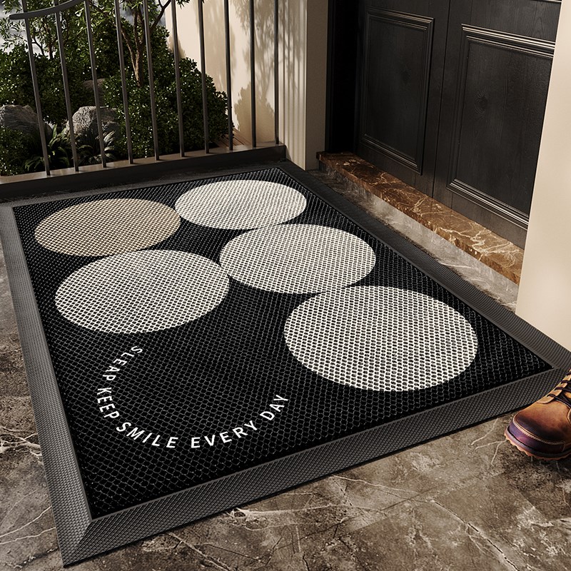 入户门地垫轻奢高级感玄关大门口进门脚垫防滑耐磨弹力地毯室外垫