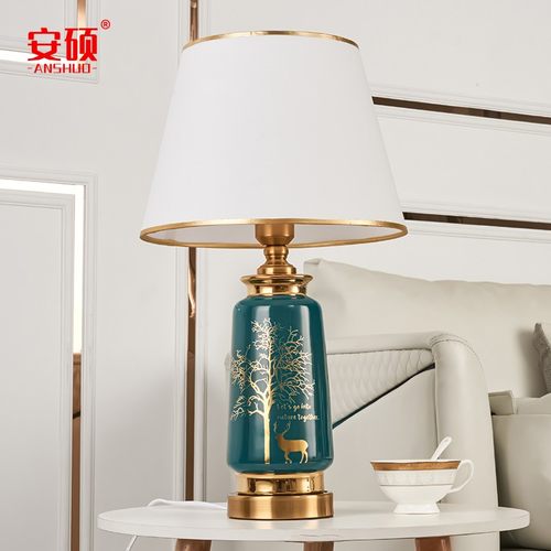 一鹿有你卧室床头灯 北欧创意简约现代浪漫主卧室新婚装饰台灯