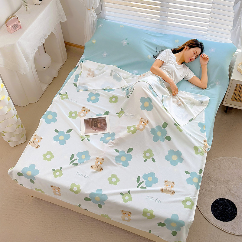 全棉酒店隔脏睡袋纯棉旅行隔脏睡袋床单被套便携式出差出行旅睡宝