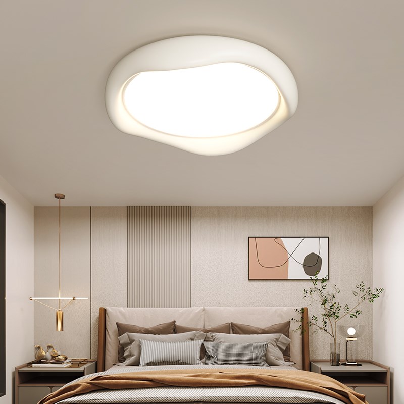 至御卧室灯北欧时尚花朵奶油LED吸顶灯简约现代智能语音房间灯饰