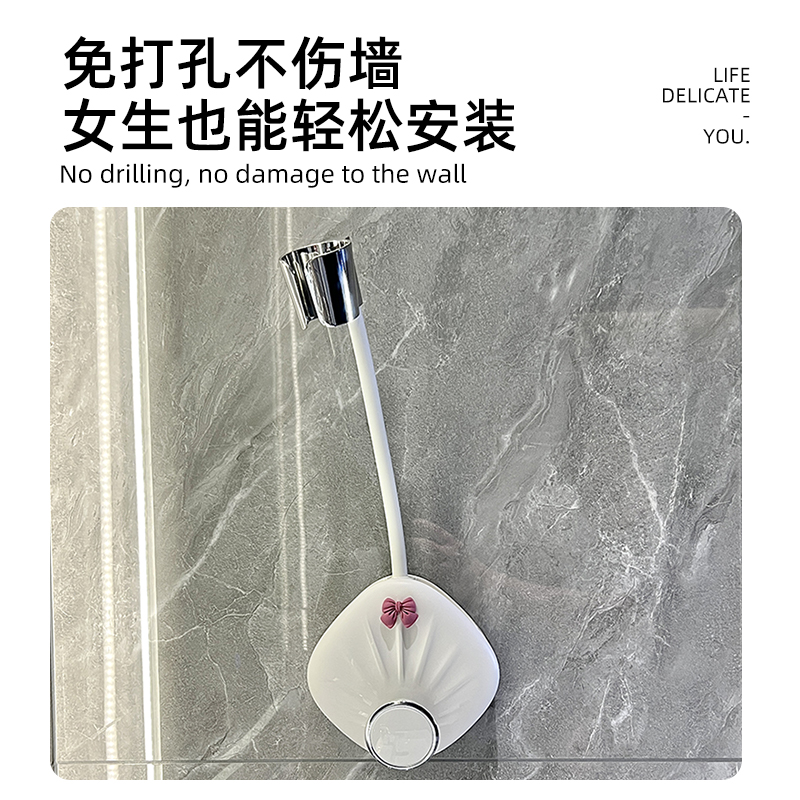 吹风机支架懒人置物架子解放双手免E手拿电吹风筒挂架免打孔壁挂