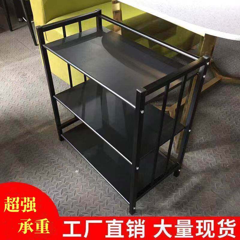 火锅放菜置物架带轮子层架菜架子串串香铝合金饭厅多层上菜架加厚图片