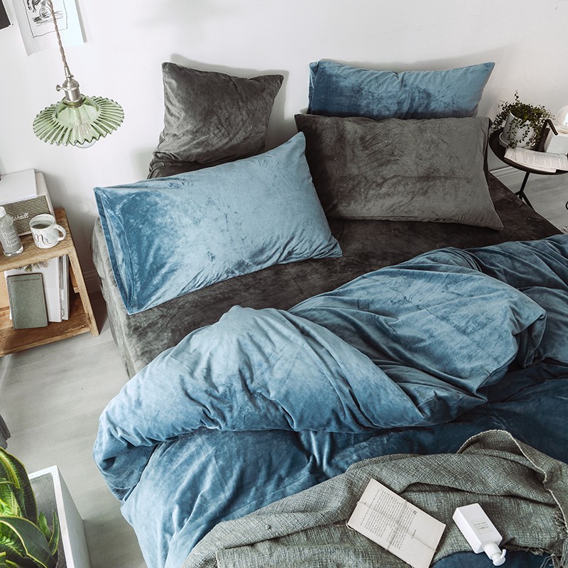 无印良品天鹅绒床笠单件珊瑚绒毛床垫套1.8m1.5米1.2纯色冬季床罩