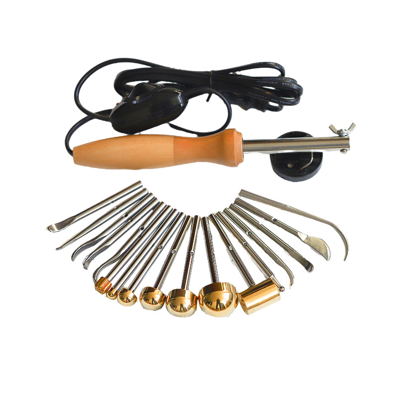 220V烫花器 22头烫镘造花工具手工布花服装DIY套装送教程附工具包