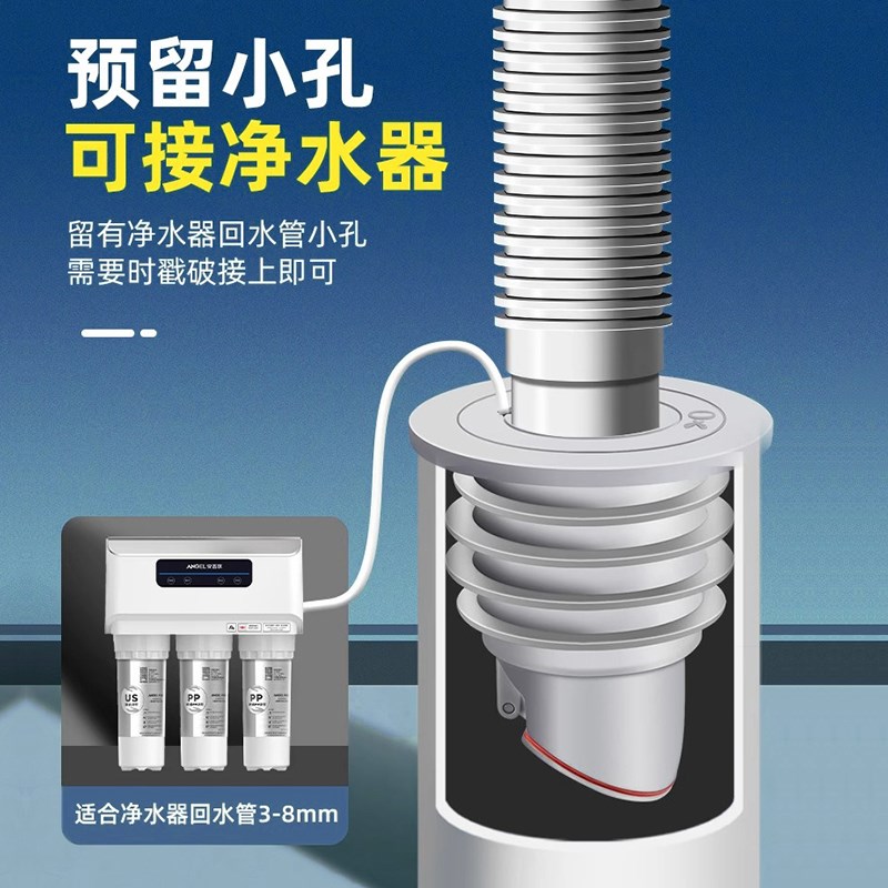 厨房下水管防返臭神器卫生间面盆洗衣机排水管口密封塞防虫防返水