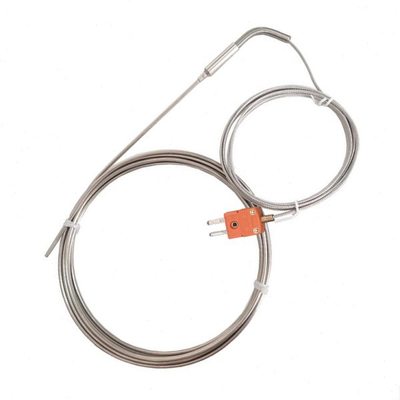 N型K型热电偶铠装直径1.5/2.0mm探针式长探头高精度耐高温炉温用