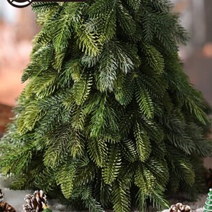 老丈人诺贝松圣诞树装饰品迷你圣诞礼物松枝摆件45CM桌面摆件树