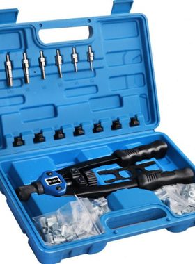 110pc-160pc手动铆钉机 螺母工具 M3-M12螺纹螺母铆钉机铆钉套件