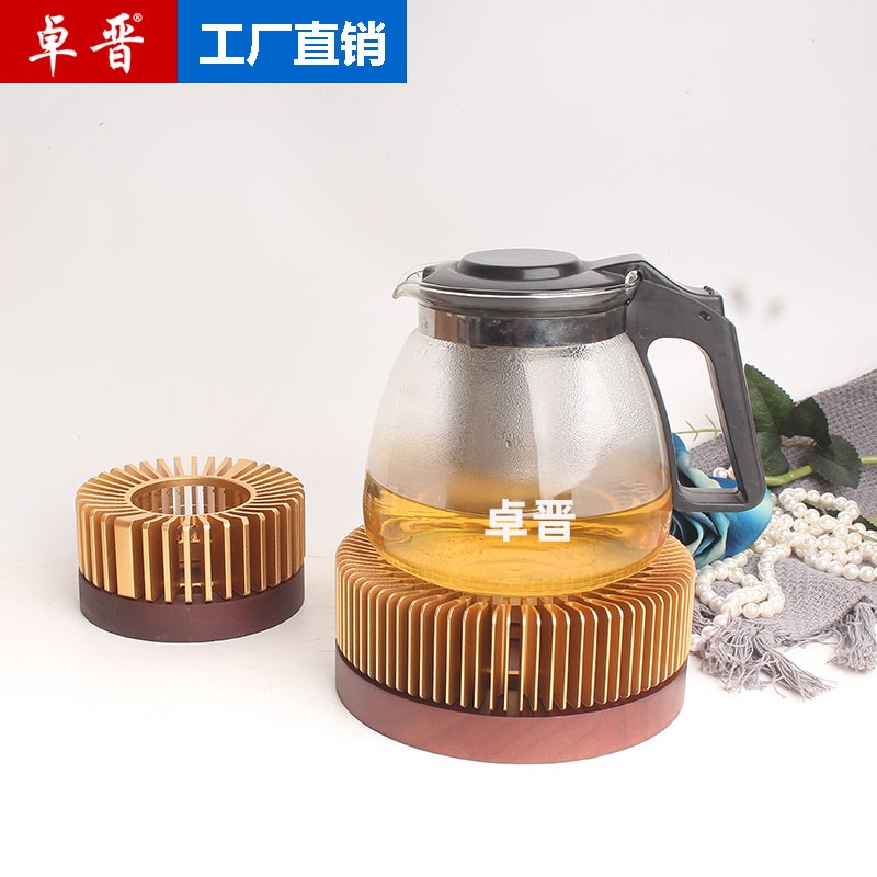 网红镀金蜡烛恒温加热底座通花款暖茶座加N热器茶具暖茶炉咖啡壶