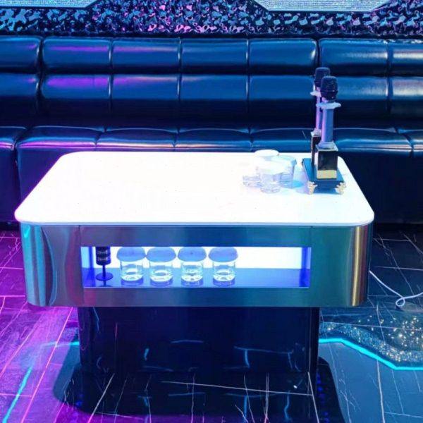 KTV酒吧不锈钢卡座发光茶几酒店会所大理石钢化玻璃轻奢桌子,商业/办公家具,酒吧桌,淘宝优惠券,粉丝福利购,淘宝优惠卷