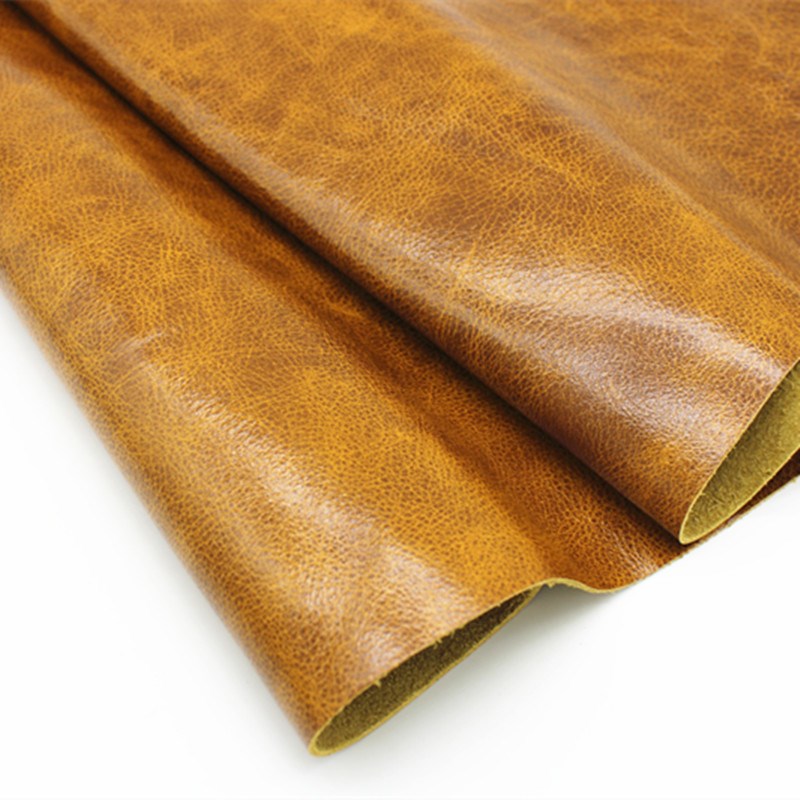 牛皮皮料真皮头层牛皮复古u油蜡皮黄棕蜜蜡色沙发床头软包座椅整