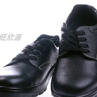 工地安全防护鞋 透气钢包头防砸防穿刺耐磨牛皮鞋 男四季 吉豹劳保鞋