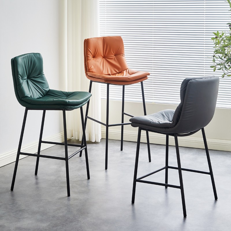 酒吧椅吧台凳铁艺KTV吧凳手机店柜台H收银台前台凳子商用高脚凳子