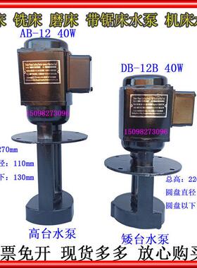滕州ZX6350钻铣床Z3040摇臂钻磨床锯床冷却水泵机床专用40W水泵