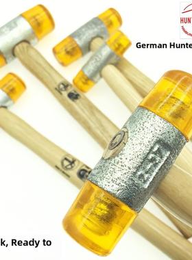 新德国猎人猎人黄色尼龙橡胶锤进口木柄锤橡胶锤头227 35 560