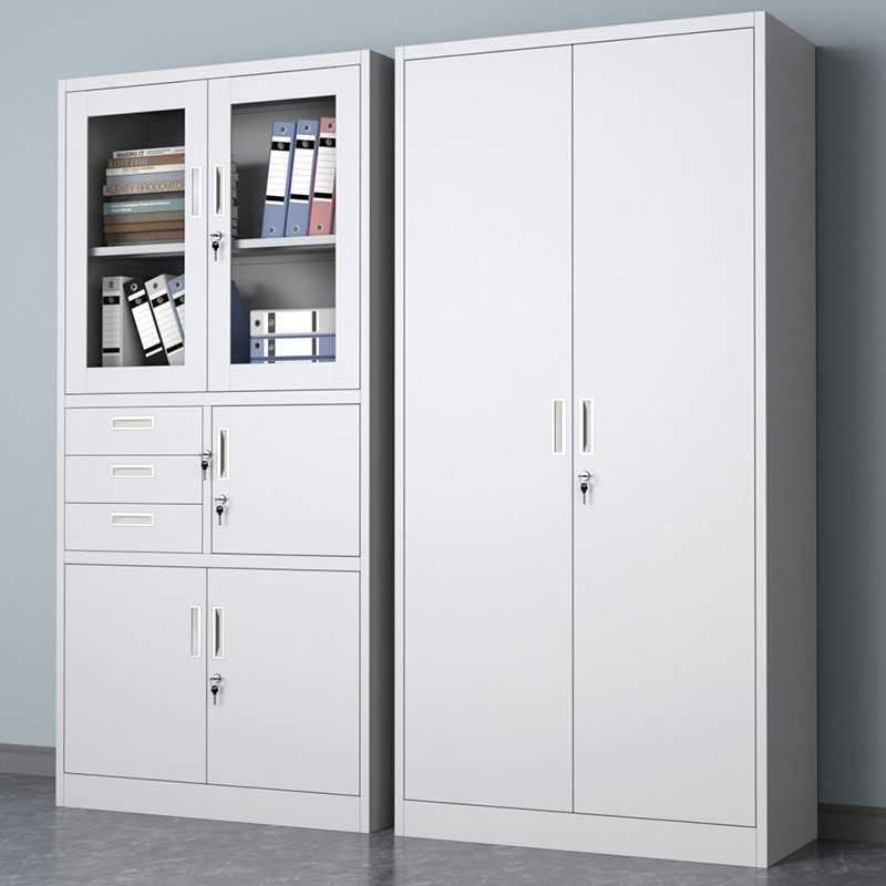 铁皮文件柜资料档案柜钢制办公柜凭证柜更衣柜员工储物柜带锁定制