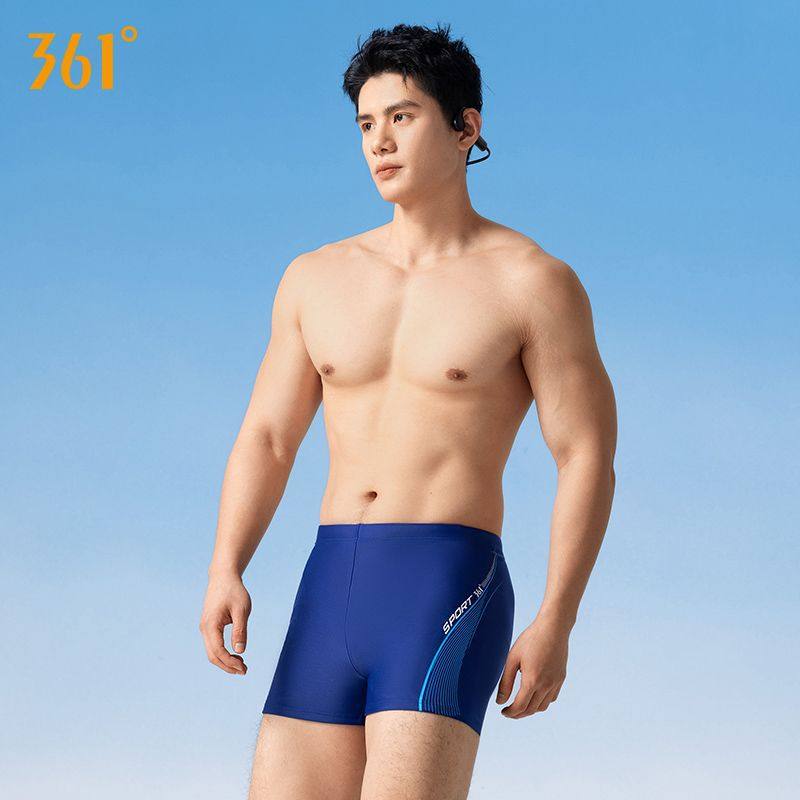361三分平角泳裤男速干印花舒适透气高弹力抽绳泳裤沙滩温泉泳装