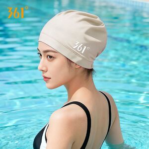 361°女高弹护耳不勒头泳帽