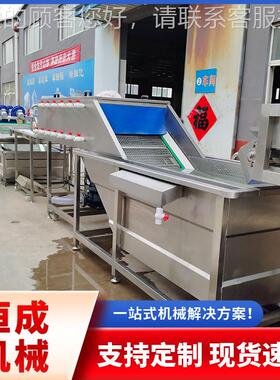 浪胡卜翻去泥清洗URU设备蔬菜水果气泡清洗机辣椒清厂洗线萝家优