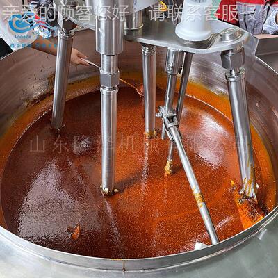 全自动火锅底料炒机工搅厂用辣豆瓣酱搅拌ECK机椒熬酱料拌炒锅