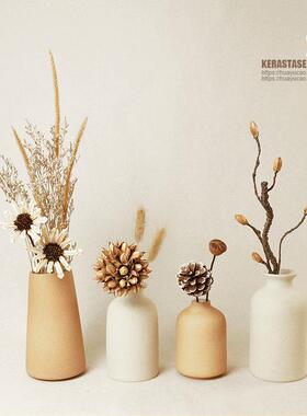 小摆件家居饰品软装客厅柜子书架电视柜日式干干燥花茶几玄关原木